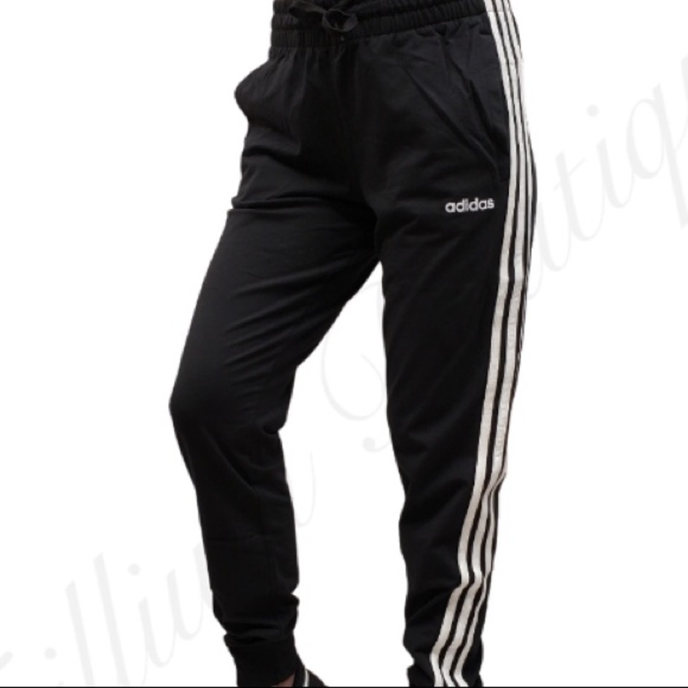 Adidas women’s 3 striped French terry joggers - Picture 4 of 7
